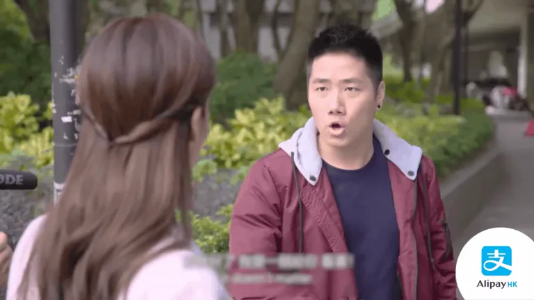 AlipayHK award entry: original street interview and everyday payment moments.